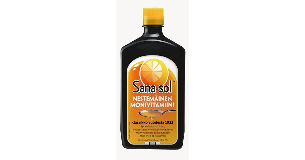 Жидкие поливитамины Sanasol 250 мл (из Финляндии)