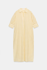 ПЛАТЬЕ-РУБАШКА В КЛЕТКУ — ZW COLLECTION — ZARA