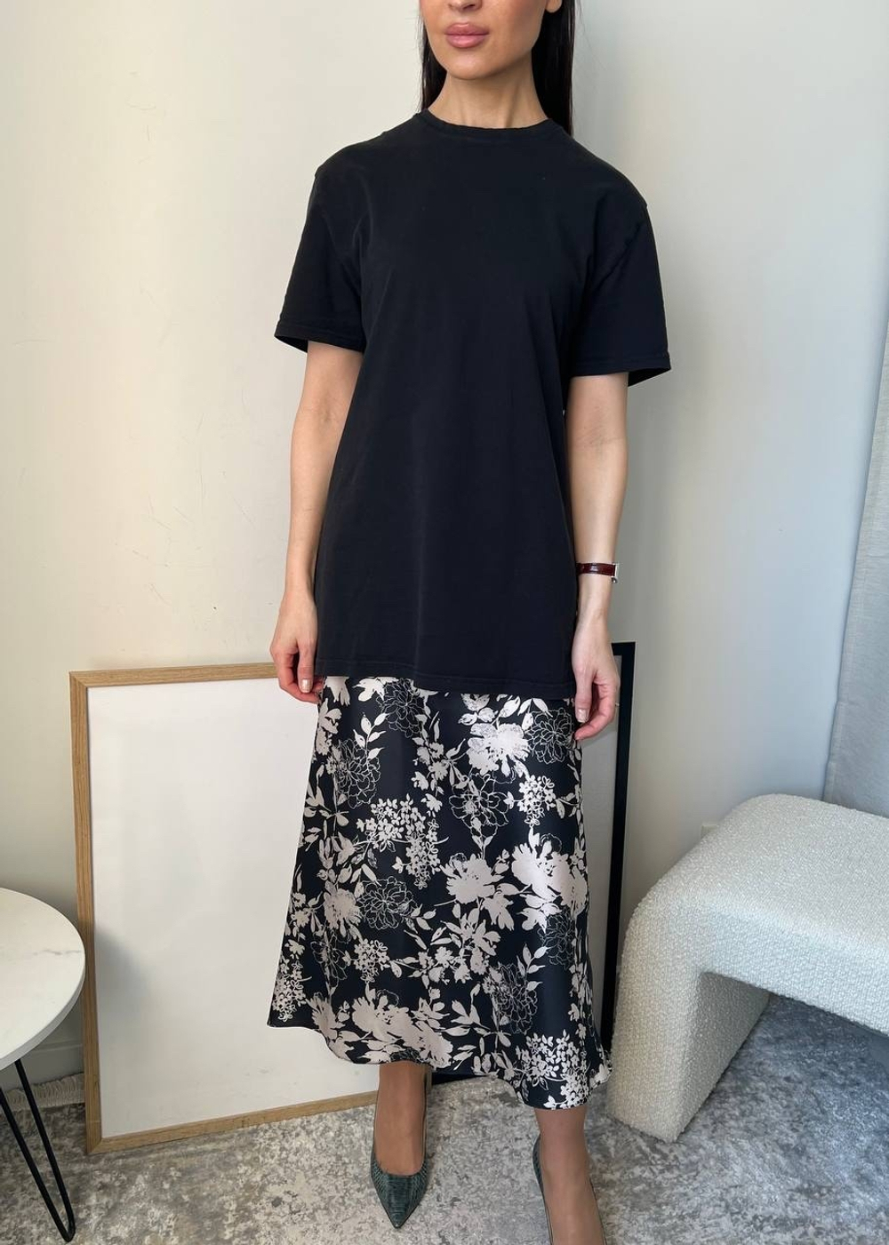Хлопковая футболка Zara, S