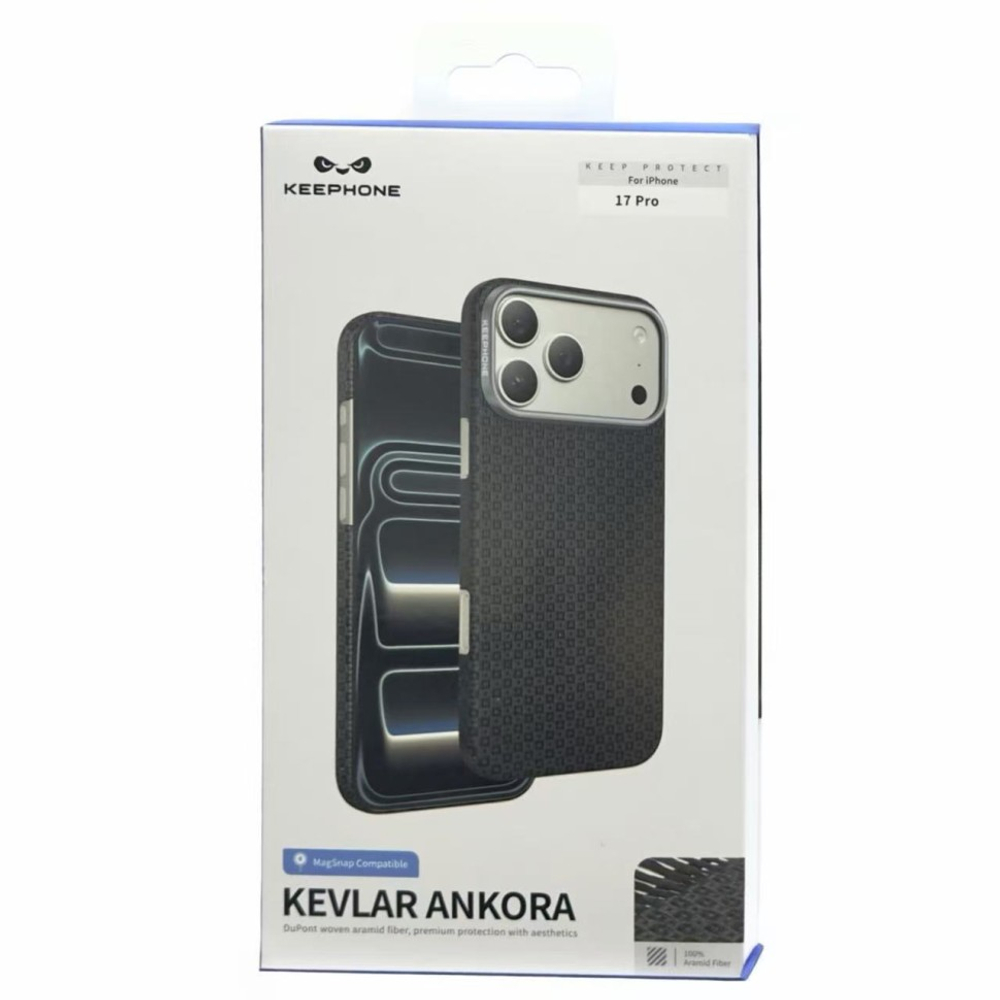 Накладка для i-Phone 17 Pro Keephone Kevlar Ankora MagSnap черный