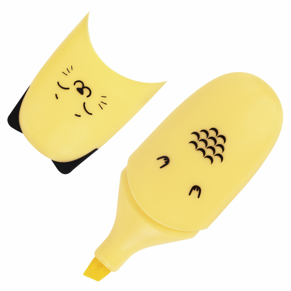 Набор текстовыделителей мини 12 ЦВЕТОВ BRAUBERG KIDS "CUTE CATS", линия 1-5 мм, 152437