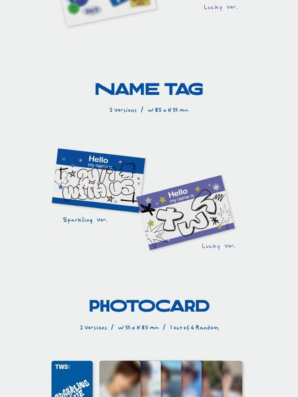 Альбом TWS - SPARKLING BLUE 1st Mini Album RANDOM Version