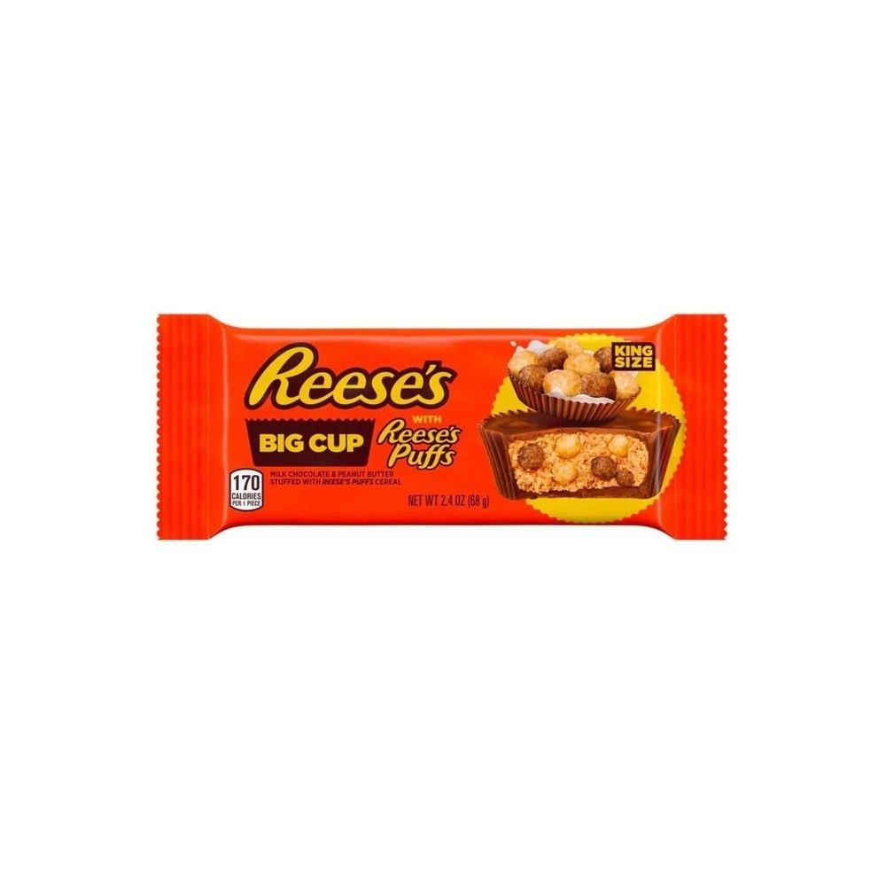 Шоколадные тарталетки Reeses Big Cup Puff King size 68г