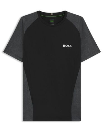 Мужская теннисная футболка BOSS MatchМяч TOC Slim-Fit - black