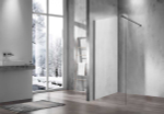 Душевая перегородка Vincea Волк-Ин (Walk-In) VSW-1H100CLGM, 1000*2000, вороненая сталь, стекло прозрачное