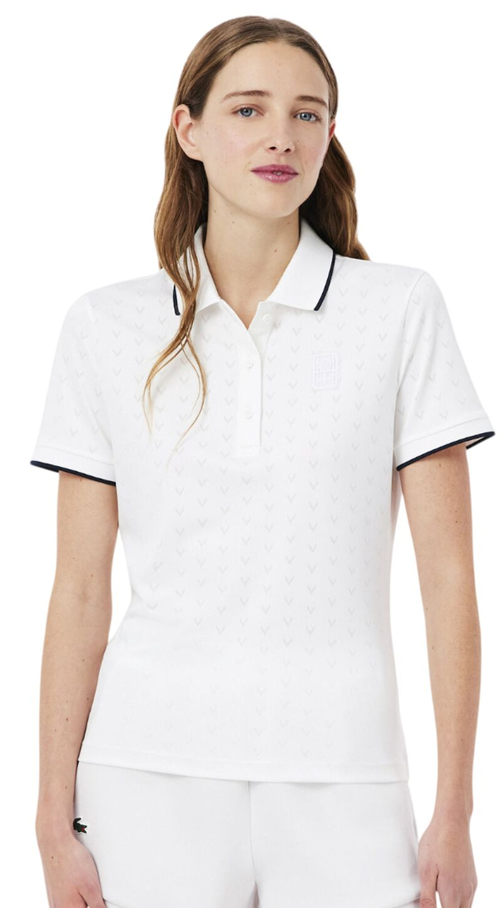 Женское поло Lacoste Tennis Heritage Ultra Dry Stretch Shirt - white