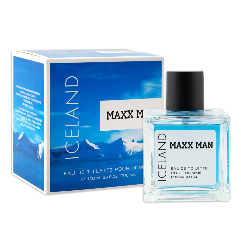 Вода туалетная MАXX Man Iceland (МАКС-Мен Айслэнд) - 100ml for men