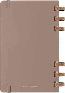Еженедельник Moleskine SPIRAL (DHSPP2912MWH3) 130х210мм, цвет кофейный