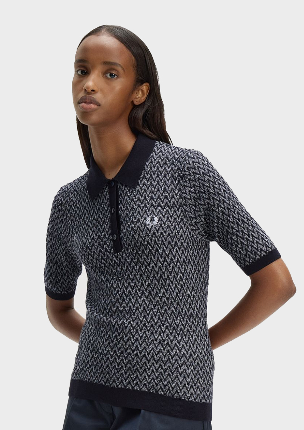 Джемпер-поло FRED PERRY Textured Knitted Shirt