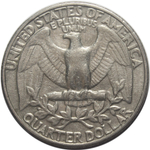 1/4 доллара. (Р) США. Медно-никель. 1984 год. VF