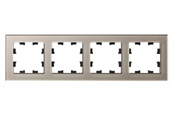 Рамка стеклянная на 4 поста Systeme Electric AtlasDesign Nature Шампань ATN320504