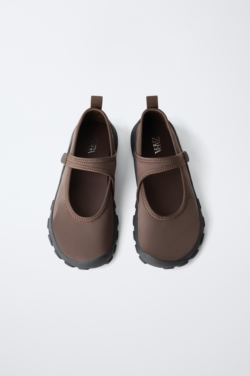 ZARA СПОРТИВНЫЕ БАЛЕТКИ BAREFOOT, КОРИЧНЕВЫЙ