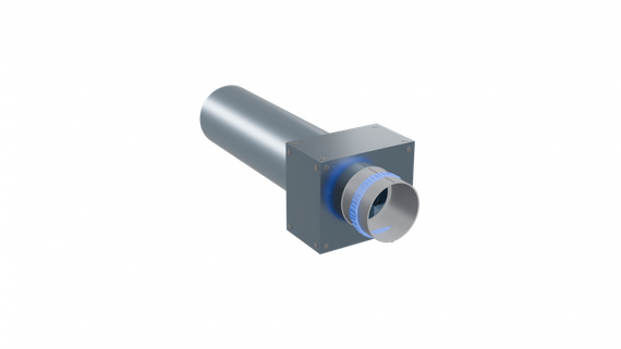 Flexag PWP-125/90x1 пленум вентиляционный прямой, D125, на 1 выxод, L=300 мм