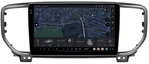 Магнитола для KIA Sportage 2018-2021 (рамка черная) - Kuberg DUDU7 OL-9780-2 QLed+2K, Android 13, Быстрейшая, UIS7870 (DUDU7), CarPlay, SIM-слот