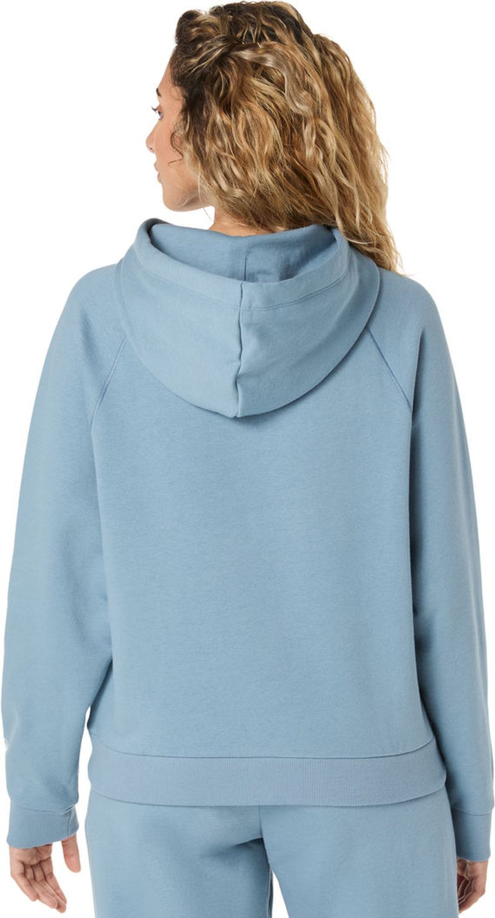 Женская теннисная толстовка Asics Logo Fleece Pullover — saba blue