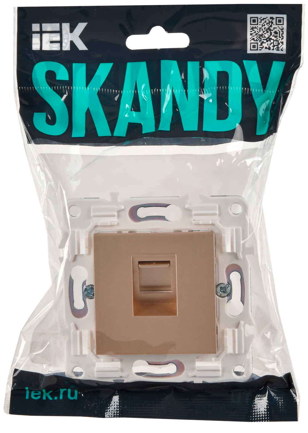 SKANDY Розетка компьютерная RJ45 кат.6 SK-K02Sa песочный IEK