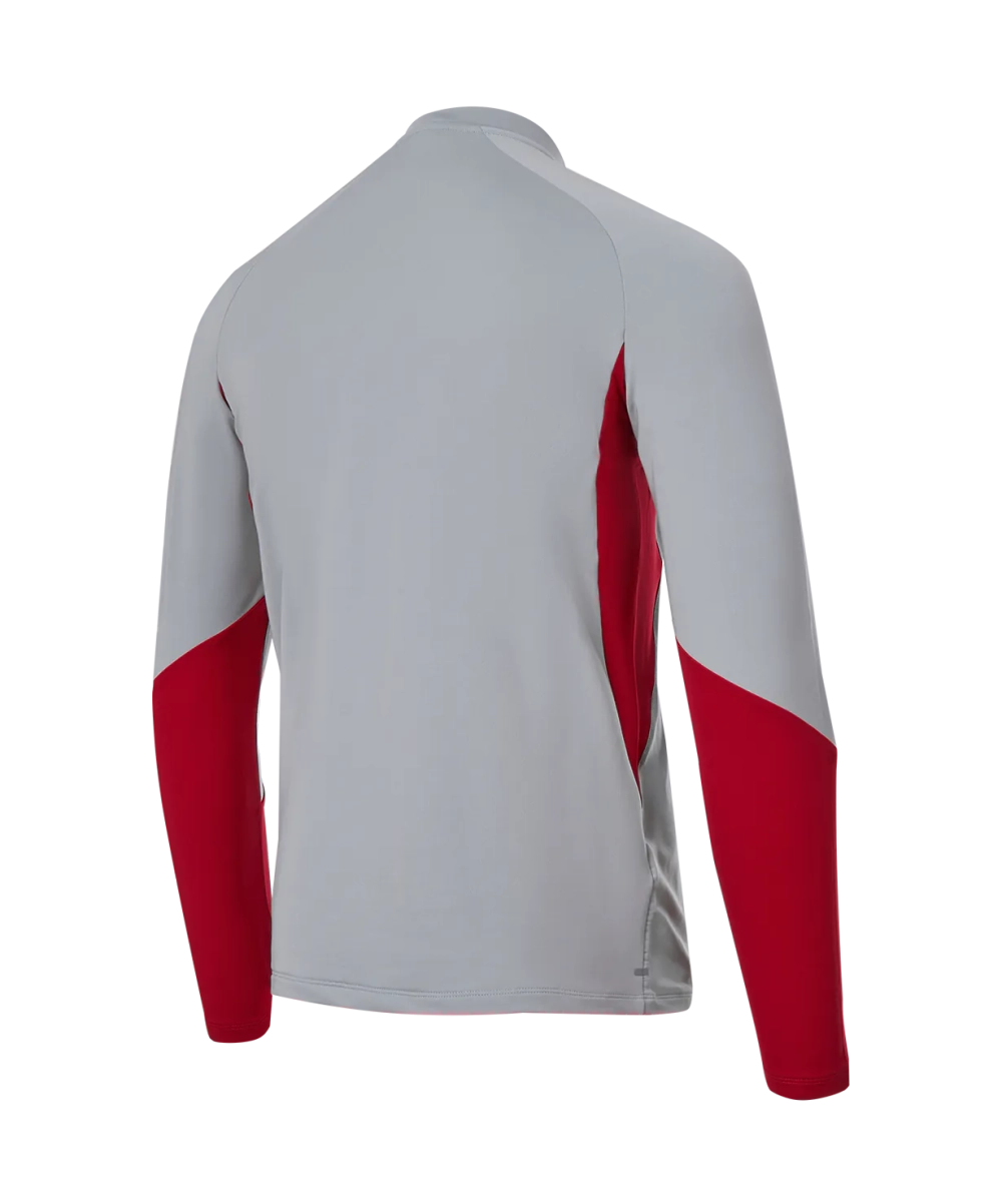 Джемпер тренировочный Jögel PREMIER PerFormDRY Spartak Training Zip Top 2, серый/темно-красный