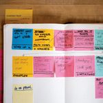 Блоки самоклеящиеся (стикер) POST-IT "Радуга Плюс" 76х76 мм, КОМПЛЕКТ 6 шт. по 100 листов, ассорти, 654-RNBW