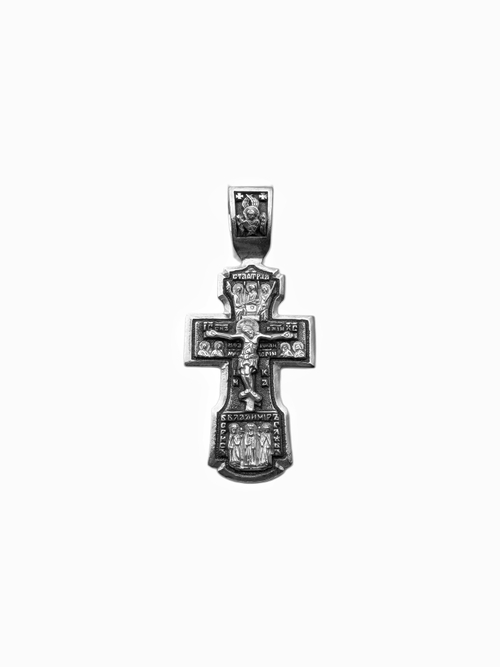 Крест из серебра/Чернение