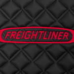 Ковры FREIGHTLINER CENTRY (механика) (экокожа, черный, красный кант, красная вышивка)