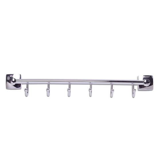 Крючки на планке 6 шт. Besser BS 8223 (41,5х6,5х6,5 см) из нержавеющей хромированной стали