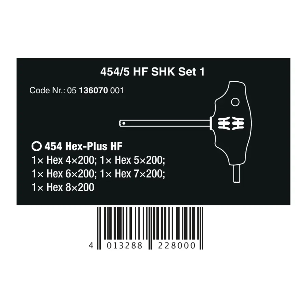 Набор отвёрток Hex-Plus HF SHK Set 1 WERA 05136070001