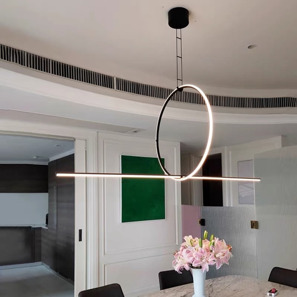 Pendant design lamp Arrangement Circle + Line by Flos