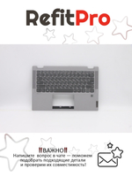 Верхняя панель с клавиатурой для ноутбука Lenovo Flex 2 14 серая (5CB0Y85375), оригинал