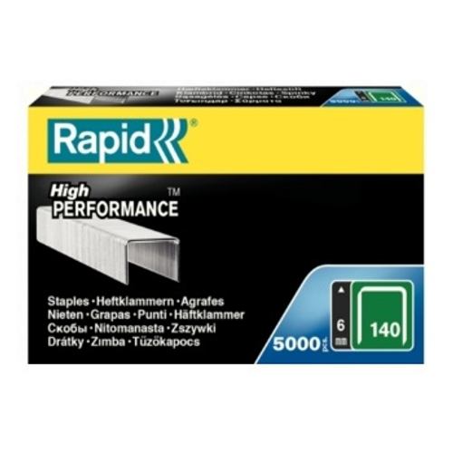 Скобы оцинкованные, тип 140, зелёные, 6мм, 5000шт RAPID "PROLINE", 31755-140-06-5000