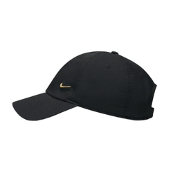 Теннисная кепка Nike Dri-Fit Club Unstructured Metal Swoosh - black/metalic gold