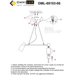 Подвесная люстра Omnilux Ales OML-69103-06
