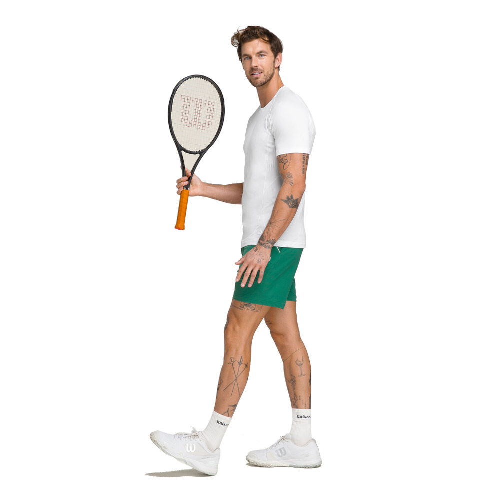 Мужское теннисное поло Wilson Players Seamless Crew 2.0 T-Shirt Men - White