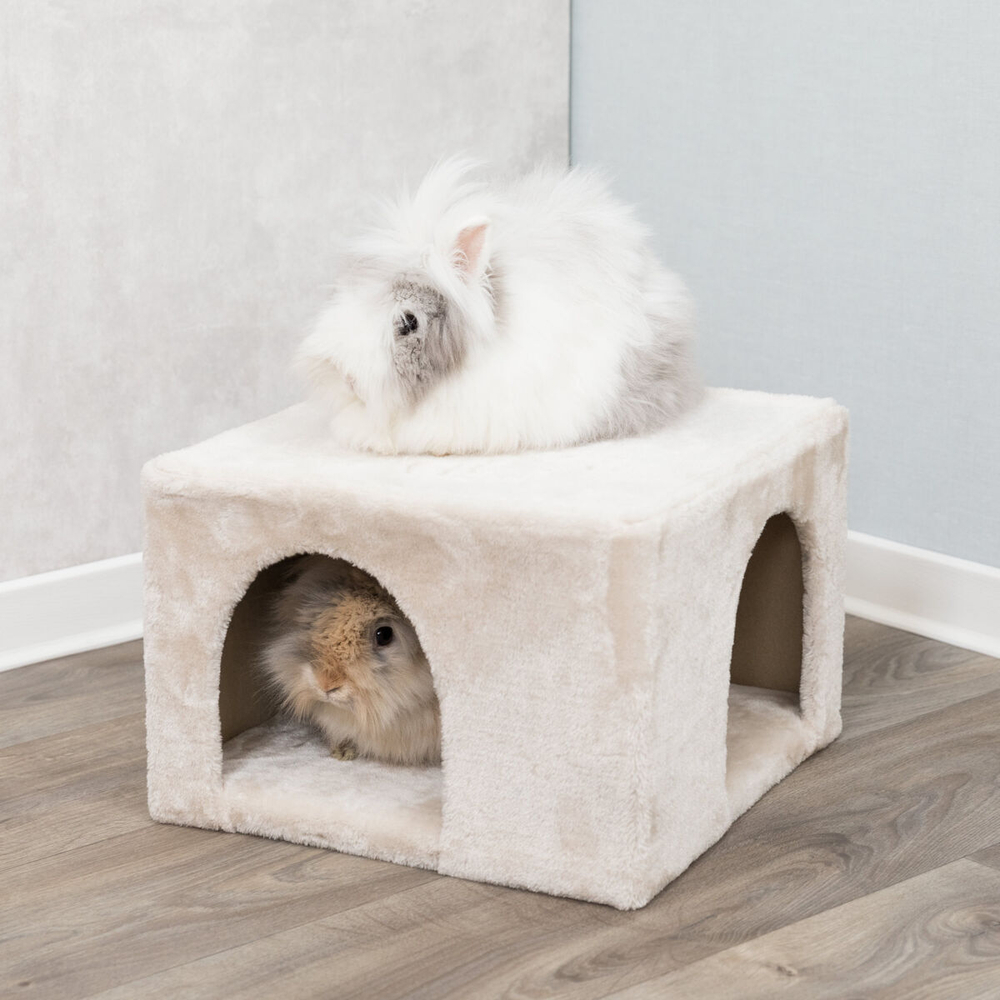 Домик для кроликов и морских свинок Cuddly Cave, 36 х 25 х 36 см, бежевый , Trixie