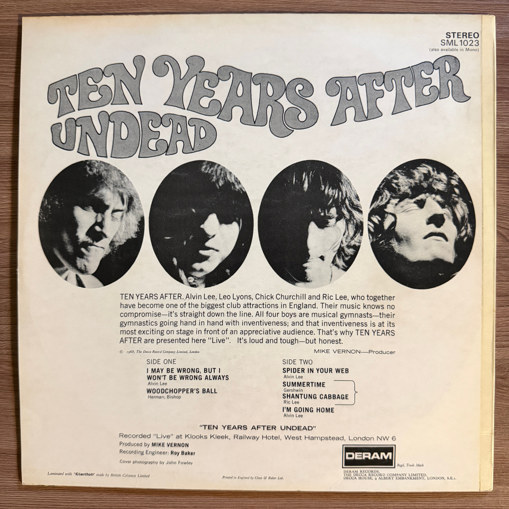 Виниловая пластинка Ten Years After ‎– Ten Years After Undead LP