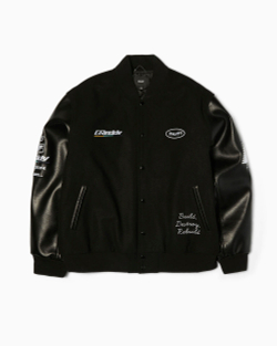 Куртка-бомбер HUF X Greddy Varsity Jac