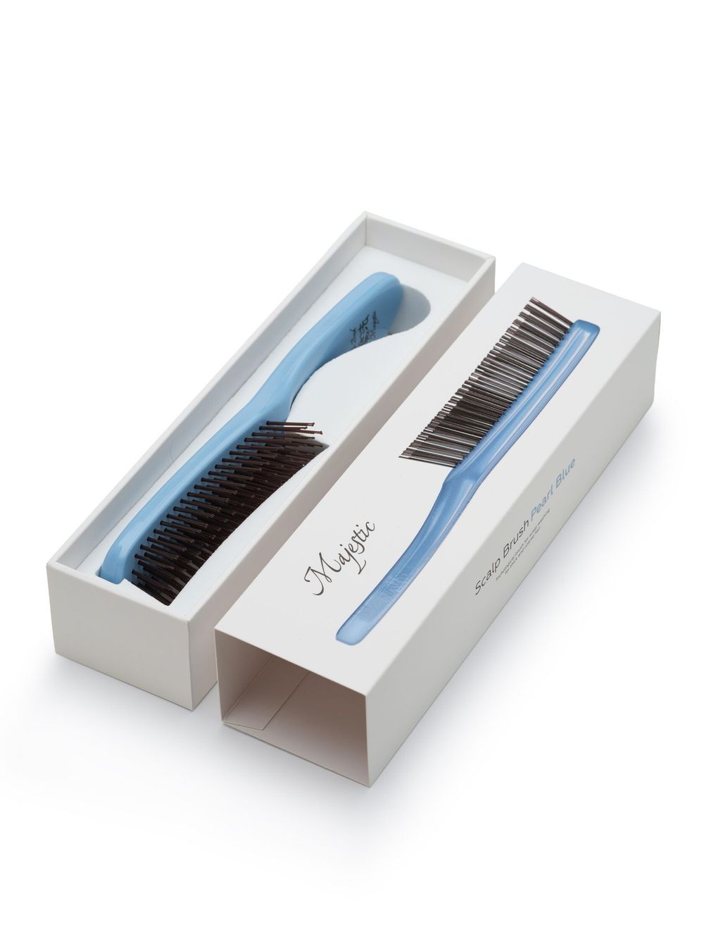 Расческа Majestic Scalp Brush голубой жемчуг