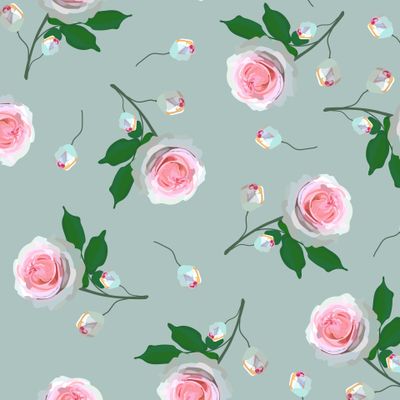 Roses seamless pattern.