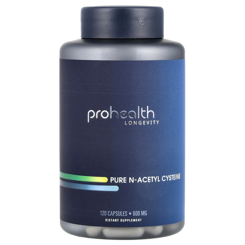 ProHealth Longevity, чистый N-ацетилцистеин, 600 мг, 120 капсул