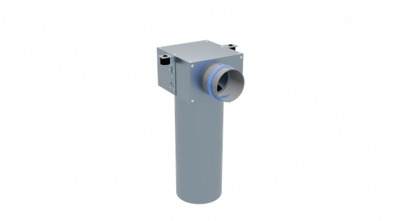 Flexag PCP-100/75x1 пленум вентиляционный потолочный, D100, на 1 выxод, L=300 мм