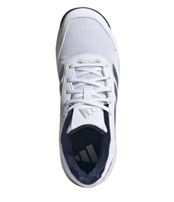 Детские кросовки для Padel Adidas Kids Crazyquick - cloud white/silver metallic/dark blue