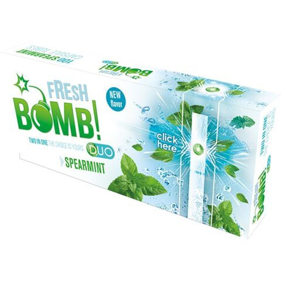 Гильзы для сигарет "Fresh Bomb" Фильтр с капсулой Перечная мята 100шт.