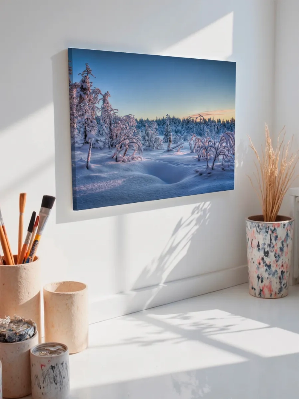 Картина на стену 40 X 50 Зимний пейзаж