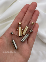 Наконечник для шнура в серебристом металле с зажимом