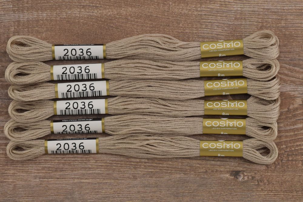 Мулине Lecien Cosmo, цв. 2036 / 6 мот. по 8 метров, в 6 сложений