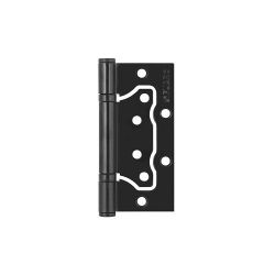 Петля универсальная без врезки FUARO 500-2BB 100x2,5 BL черный матовый /41485/ (1 шт)