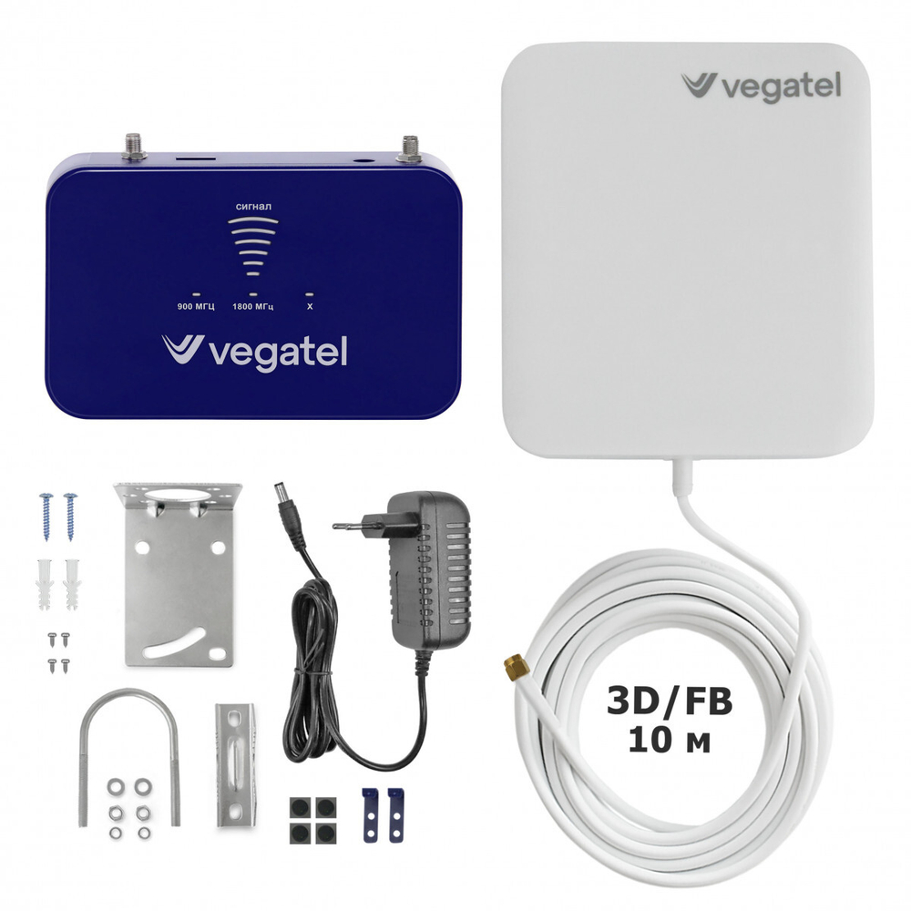 Комплект усиления связи 2G/3G/4G VEGATEL PL-900/1800