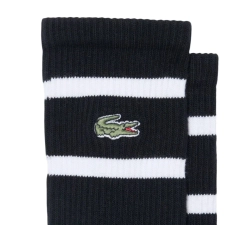 Теннисные носки Lacoste Striped 2P - black/white