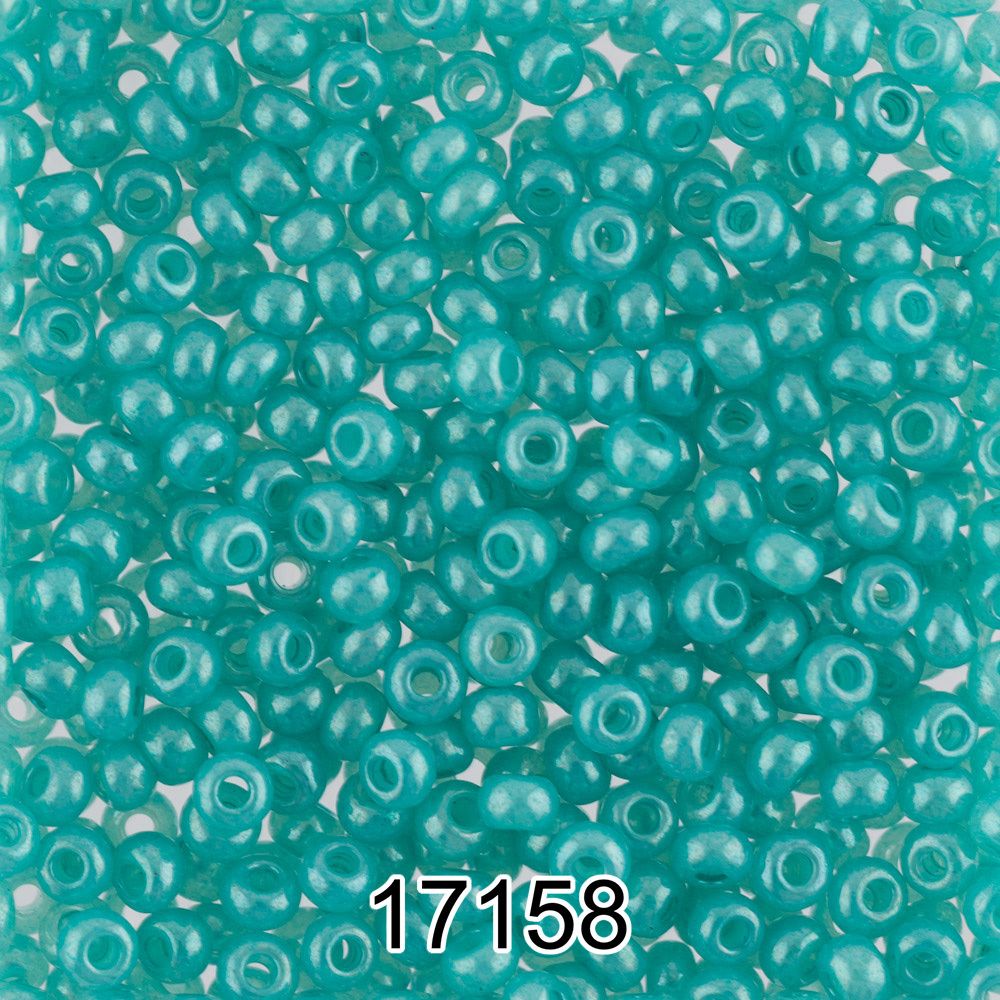 Бисер Preciosa 10/0 (2.3 мм), 500 г, 17158 (Ф017) бирюза