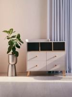 Комод с ящиком "Style" 80 см 2 ящика 2 отсека (арт.115) Crystal Beige