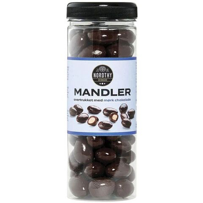 Миндаль в темном шоколаде Nordthy Almonds, 325 г (Дания)